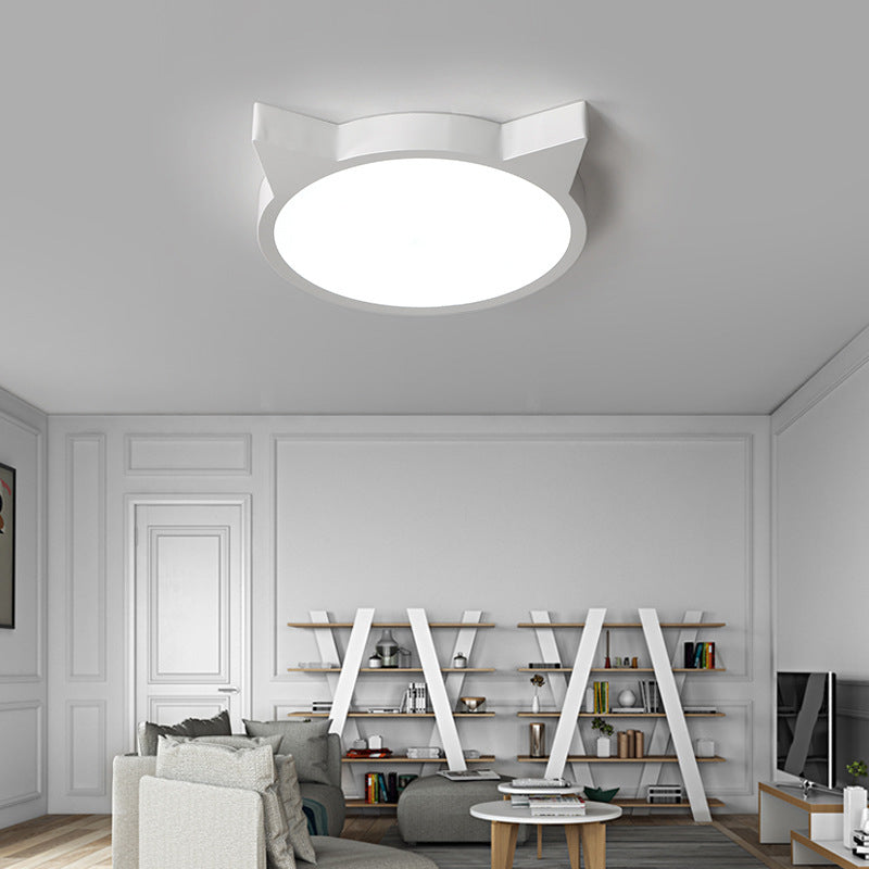 تصميم نورديك ماكرون قطة LED للأطفال ضوء سقف مثبت 