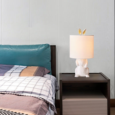 Lámpara de Mesa de 1 Luz con Forma de Conejo Minimalista Moderna 