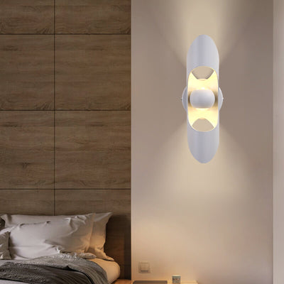 Modern Creative Hollow Cylindrical Aluminum LED Wall Sconce Lamp