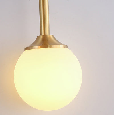 Moderne Einfachheit Kreis Ring Kupfer Glas 1-Licht Wandleuchte Lampe für Schlafzimmer 