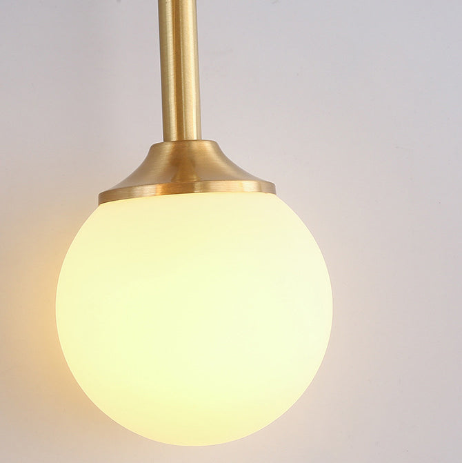 Moderne Einfachheit Kreis Ring Kupfer Glas 1-Licht Wandleuchte Lampe für Schlafzimmer 