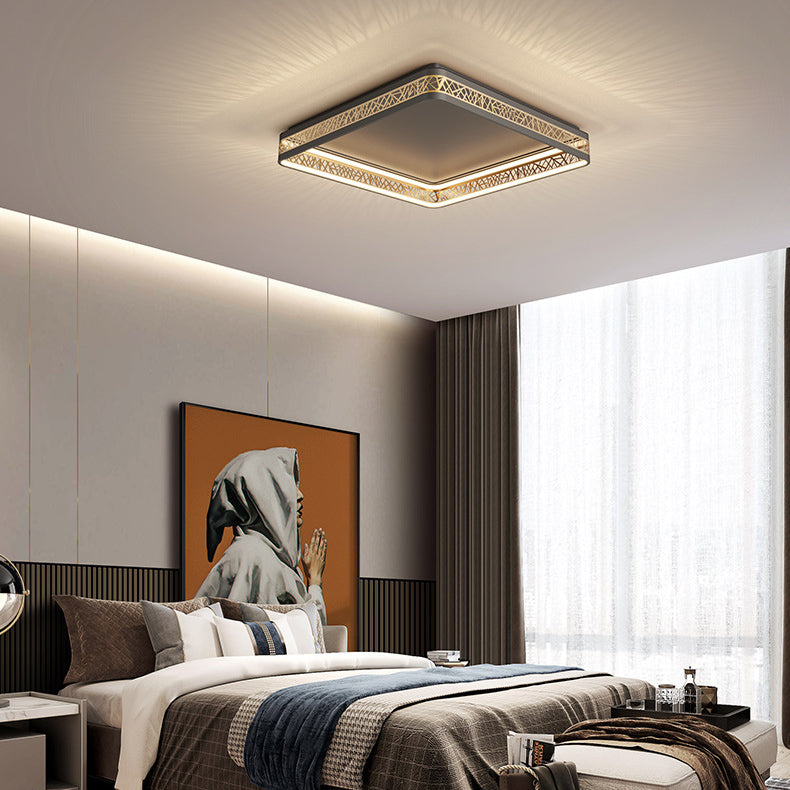 Plafonnier LED au design creux en forme de nid d&