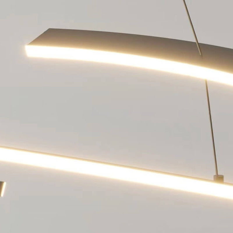 Nordic Creative Straight Row LED-Kronleuchter 