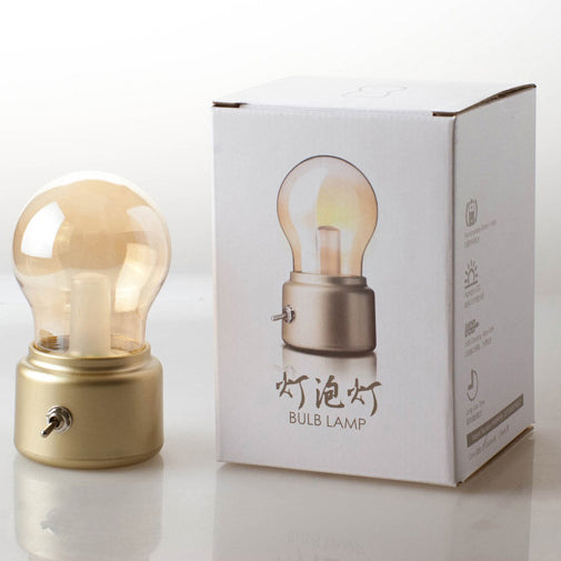 Lampe de table LED USB ABS avec ampoule rétro contemporaine pour chambre 