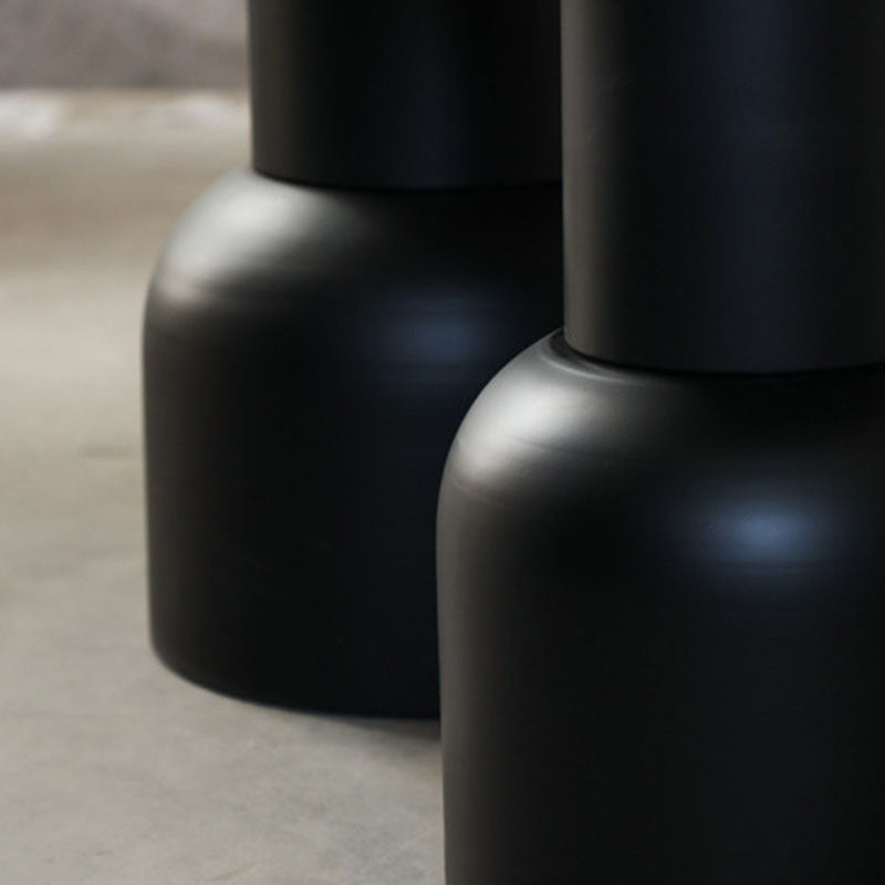 Traditional Vintage Round Rattan Iron Pine Coffee Table 1-Tier For Living Room