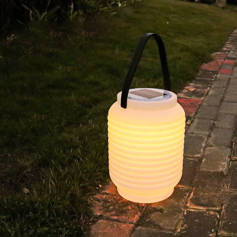 Faroles decorativos impermeables solares PE Camping portátil LED luz exterior 