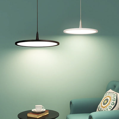 Modern Minimalist Aluminum Round Shape LED Pendant Light For Dining Room