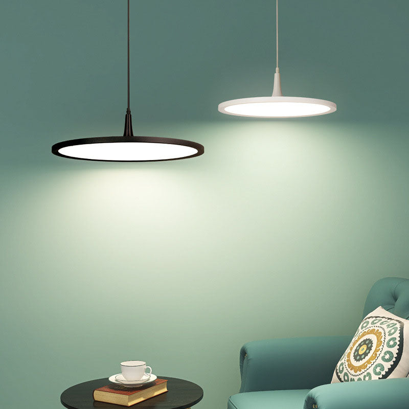 Modern Minimalist Aluminum Round Shape LED Pendant Light For Dining Room