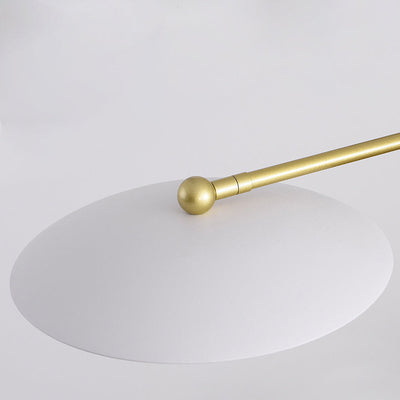 Moderne minimalistische runde fliegende Untertasse Orb Zweig Eisen Glas 4/6/8 Licht Kronleuchter für Wohnzimmer 