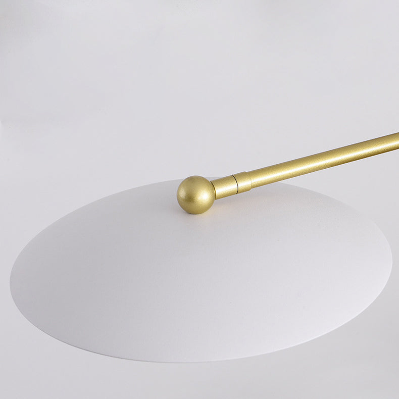 Moderne minimalistische runde fliegende Untertasse Orb Zweig Eisen Glas 4/6/8 Licht Kronleuchter für Wohnzimmer 