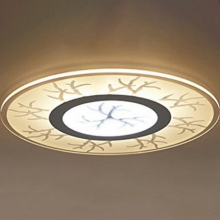Moderne Einfachheit Eisen Acryl Runde Blume Lassen LED Unterputz Deckenleuchte Für Wohnzimmer 