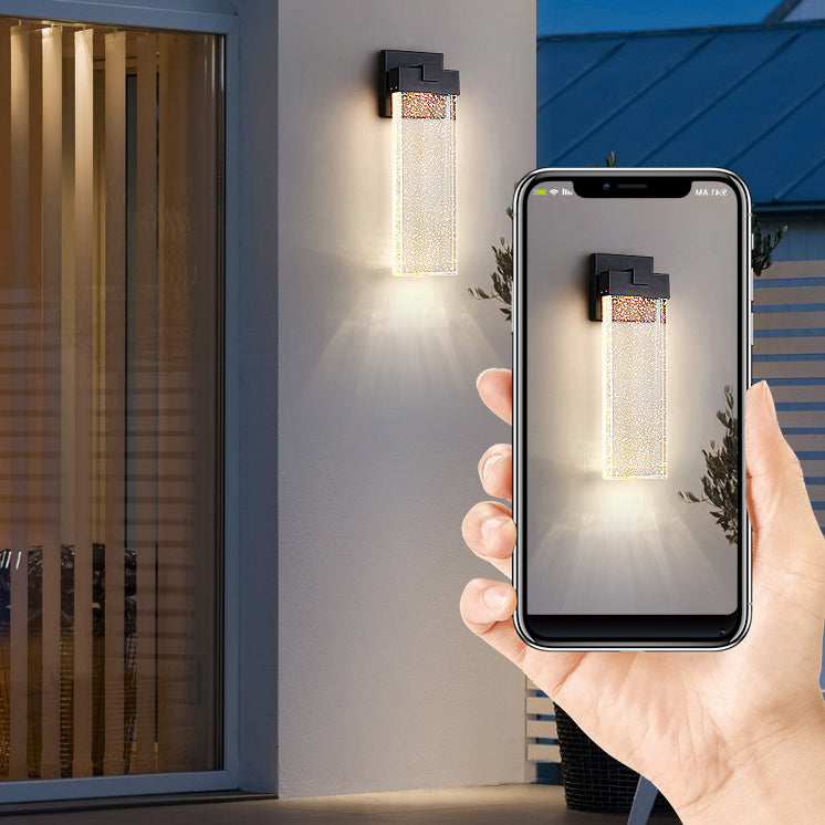 Applique Murale LED Rectangulaire en Cristal d&