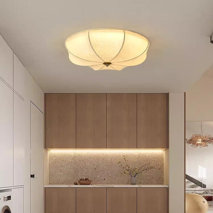 Traditionelle französische Eisengewebe-runde 3/4/5-Licht-Unterputz-Deckenleuchte für Schlafzimmer 