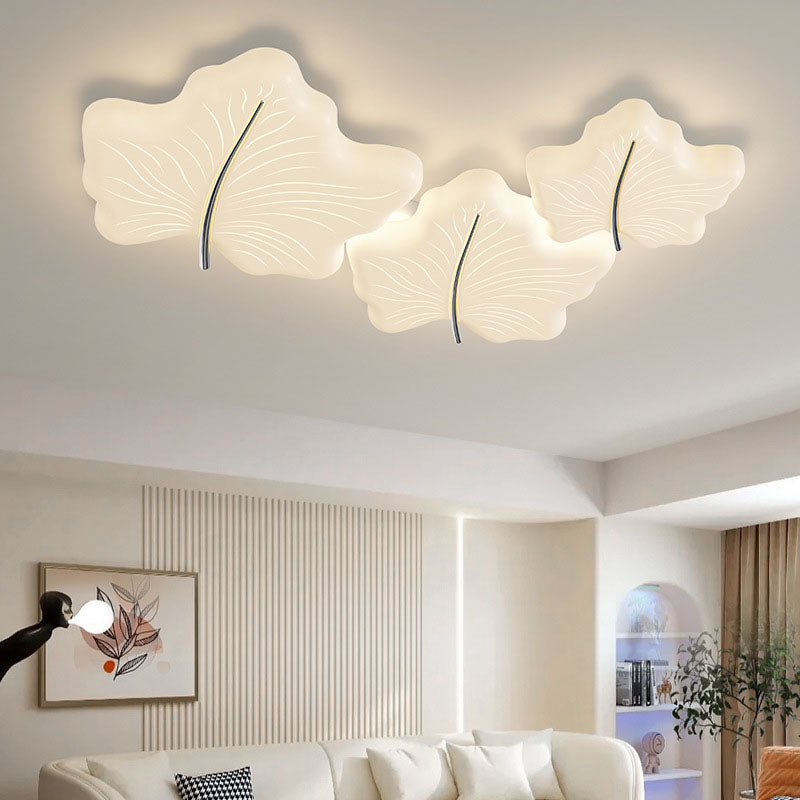 Moderne unbedeutende multi Blatt Eisen Acryl LED Unterputz Deckenleuchte für Schlafzimmer 