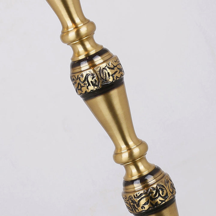 Traditionelle Tiffany Messing Shell Dome Rose Libelle 3-Licht Stehlampe für Wohnzimmer 