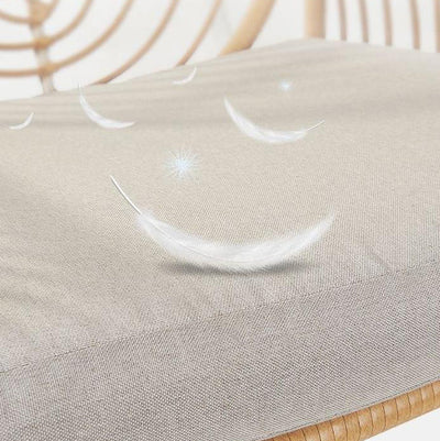 Coussin Carré Traditionnel Chinois en Rotin Éponge en Acier Alliage pour Dossier de Fauteuil Inclinable avec Accoudoirs pour Salon 