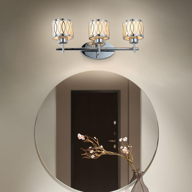 Nordic Vintage Zylindrische 3-Licht Badezimmer Eitelkeit Spiegel Front Wand Wandleuchte 
