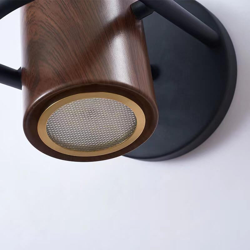 Lampe murale à LED en cylindre en fer forgé de personnalité nordique moderne 