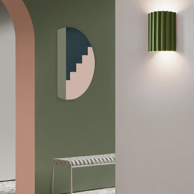 Modern Simplicity Resin Tile Shape 2-Light Wall Sconce Lamp For Living Room