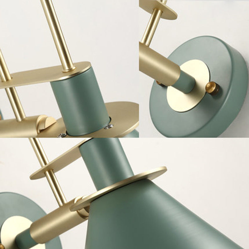 Moderne minimalistische Horn Eisen 1-Licht Wandleuchte Lampe für Wohnzimmer 
