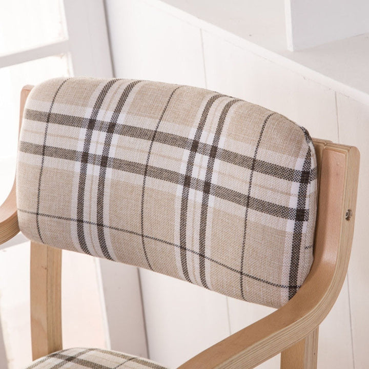 Contemporary Nordic Bentwood Linen Faux Leather Velvet Sponge Square Dining Chair Backrest Armrest For Dining Room
