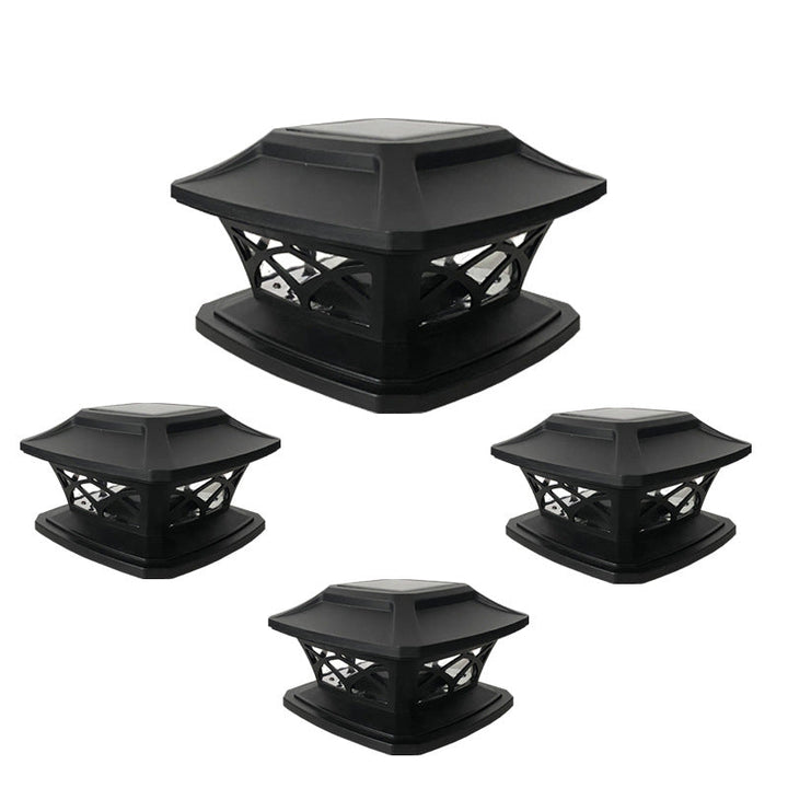 Contemporary Scandinavian Solar Waterproof Square PP LED Outdoor Light For Garden