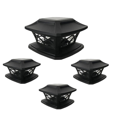 Contemporary Scandinavian Solar Waterproof Square PP LED Outdoor Light For Garden