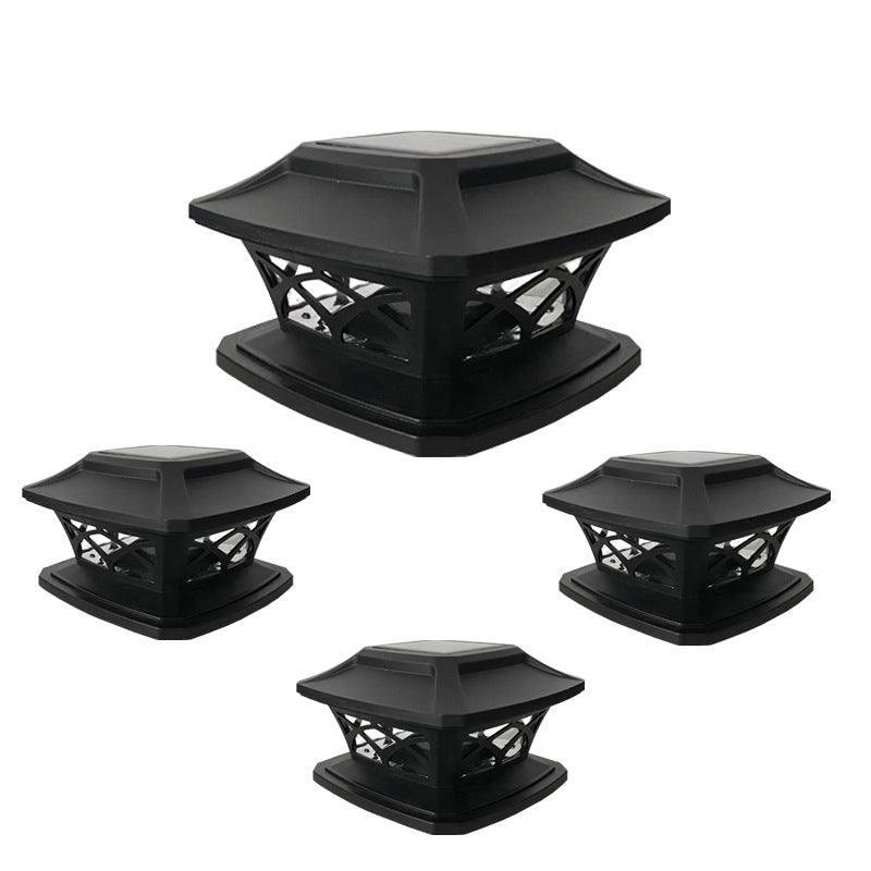 Contemporary Scandinavian Solar Waterproof Square PP LED Outdoor Light For Garden