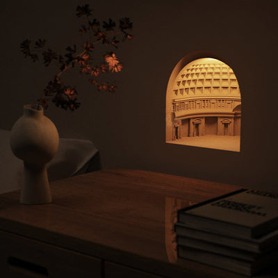 Simplicité Contemporaine Panthéon Plâtre Capteur LED Applique Murale Encastrée Lampe Veilleuse Pour Chambre 