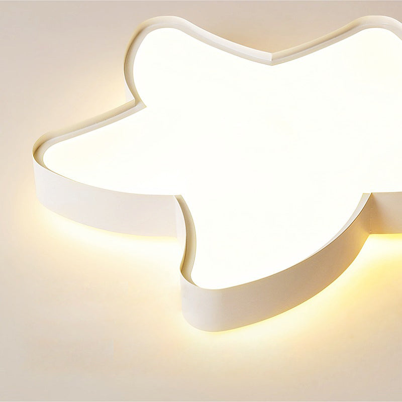 Luz de techo LED de montaje empotrado con pantalla de estrella de hierro acrílico de simplicidad moderna para sala de estar 