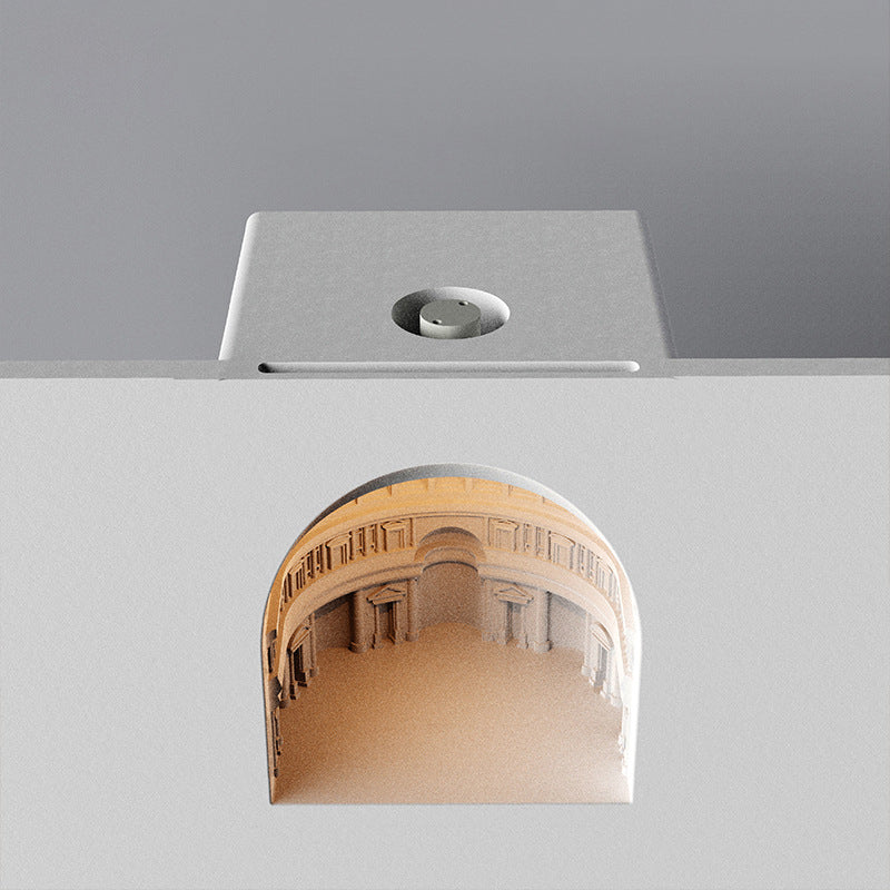 Simplicité Contemporaine Panthéon Plâtre Capteur LED Applique Murale Encastrée Lampe Veilleuse Pour Chambre 