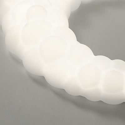 Lustre LED en fer et plastique minimaliste moderne pour salon 