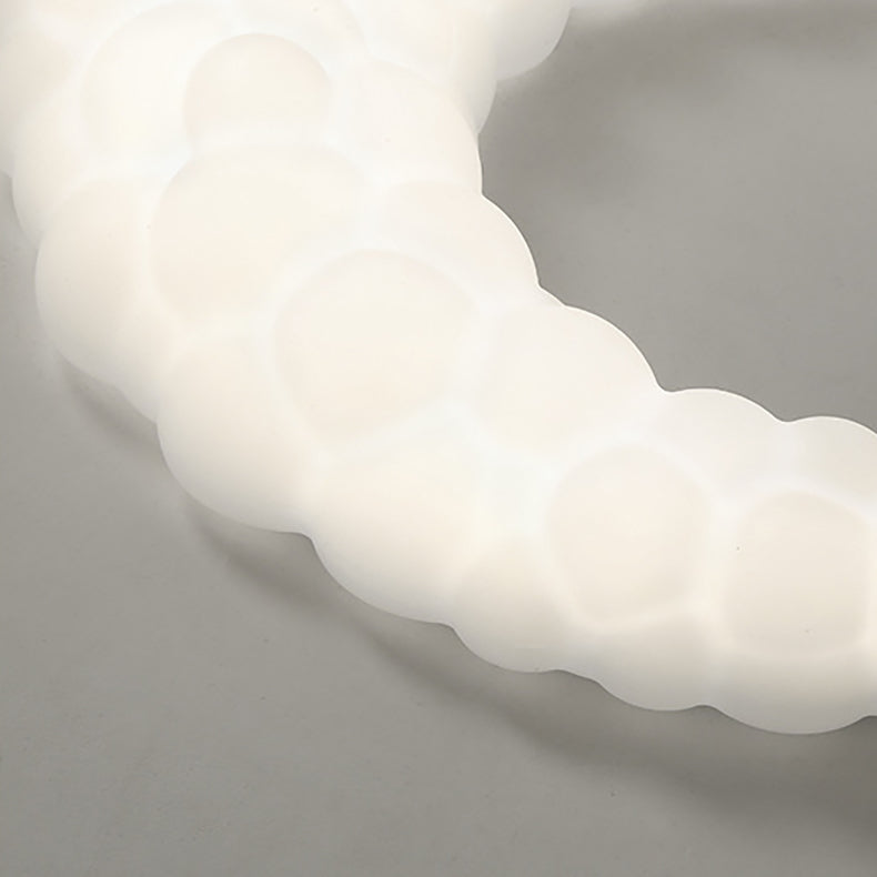 Lustre LED en fer et plastique minimaliste moderne pour salon 