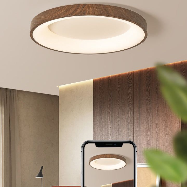 Traditionelle chinesische Eisen Acryl Runde Quadrat LED Unterputz Deckenleuchte für Schlafzimmer 