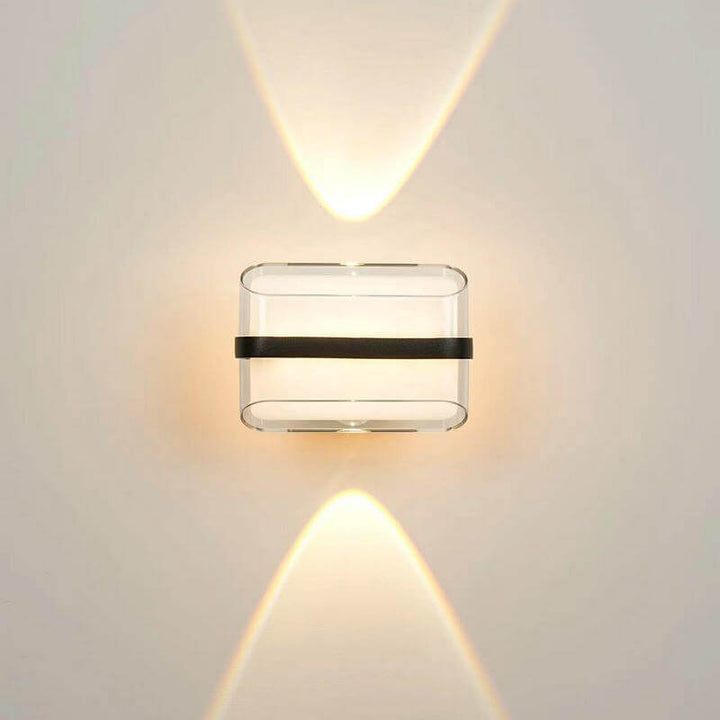 Lampe murale LED étanche créative extérieure ronde carrée 
