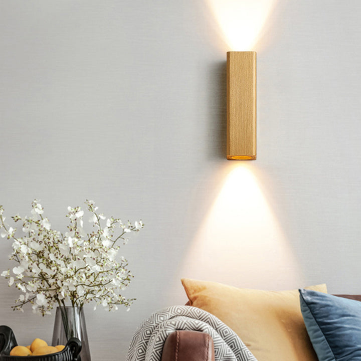 Applique murale LED rectangulaire minimaliste moderne en aluminium pour chambre 