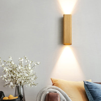 Lámpara Aplique de Pared LED de Aluminio Rectangular Minimalista Moderna para Dormitorio 