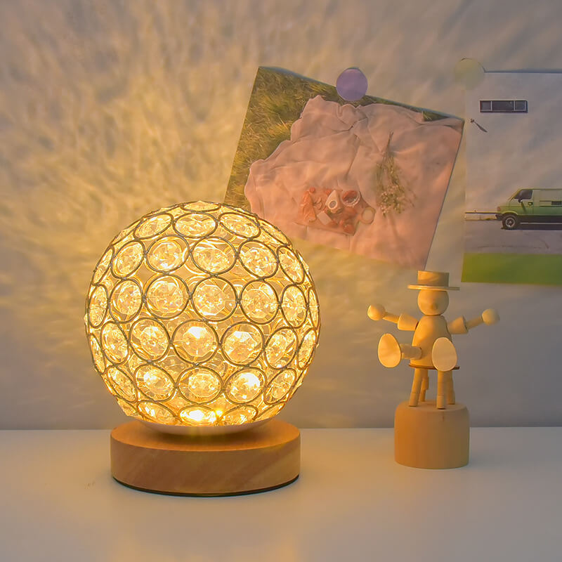 Modern Minimalist Round USB Rechargeable LED Night Light Table Lamp