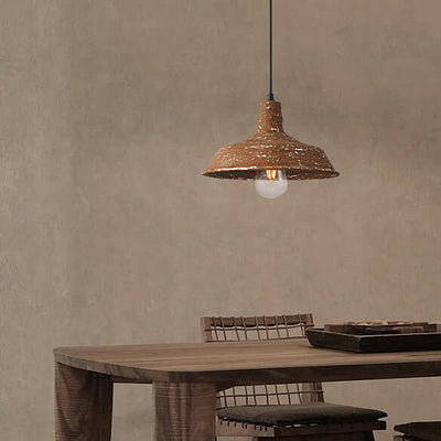 Industrial Wabi-sabi Pot Lid Iron 1-Light Pendant Light