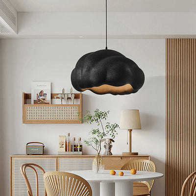 Lampe Suspendue Moderne Minimaliste Ronde en Polyéthylène Haute Densité à 1 Lumière Pour Chambre 