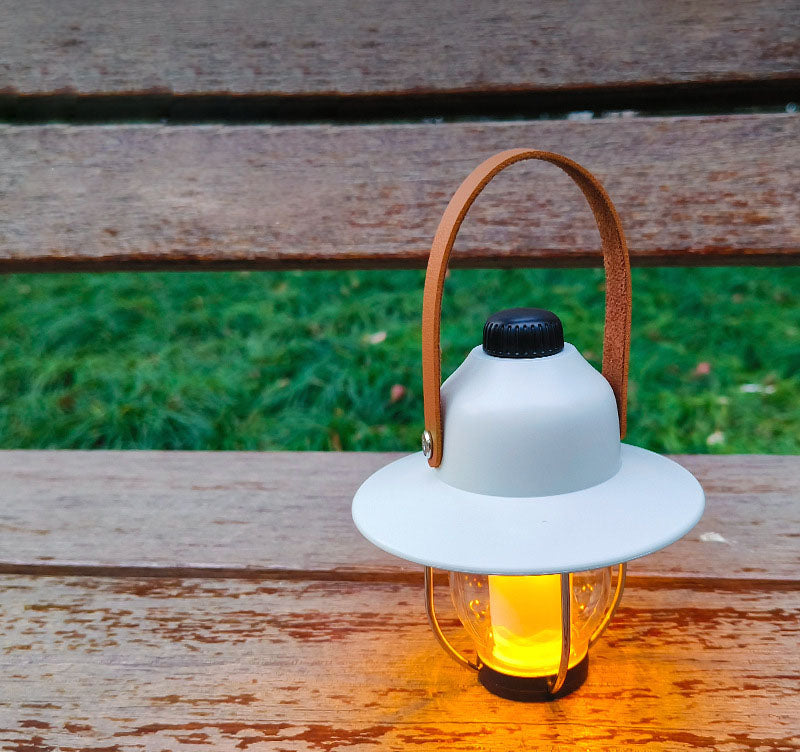 ضوء LED خارجي دائري من المعدن والبلاستيك للبساطة الحديثة للتخييم 