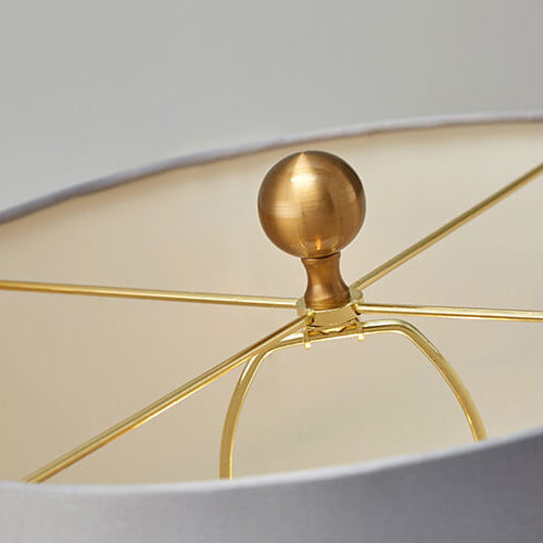 Lámpara de mesa de cilindro de mármol nórdico contemporáneo de 1 luz para dormitorio 