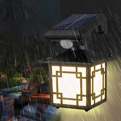Moderne Einfachheit Solar Zylinder Quadrat ABS PS LED Außenleuchte für Garten 