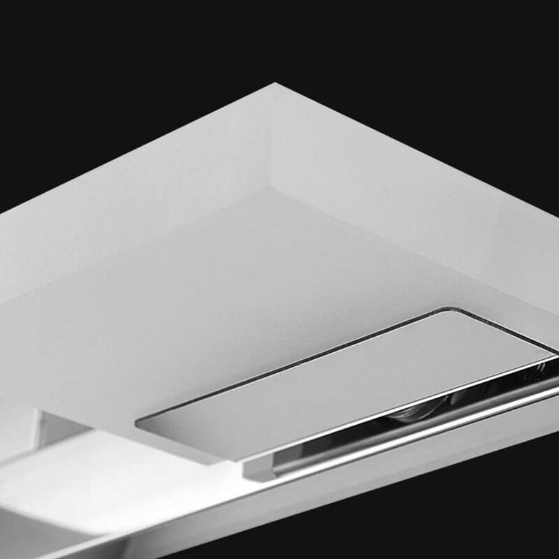 Lámpara de pared frontal de espejo de tocador de baño LED cuadrada de acero inoxidable acrílico simple nórdico 