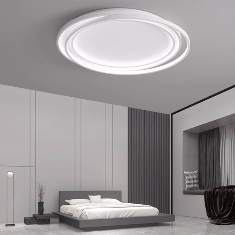 Moderne minimalistische runde Kreis Eisen LED Unterputz Deckenleuchte für Schlafzimmer 
