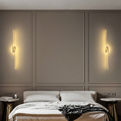 Moderne minimalistische Bar Aluminium Silikon Acryl LED Wandleuchte Lampe für Wohnzimmer 