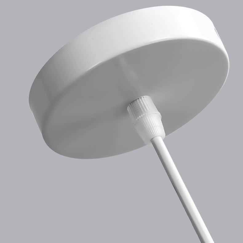 Lámpara colgante de 1 luz de acrílico con hardware floral minimalista moderno para sala de estar 