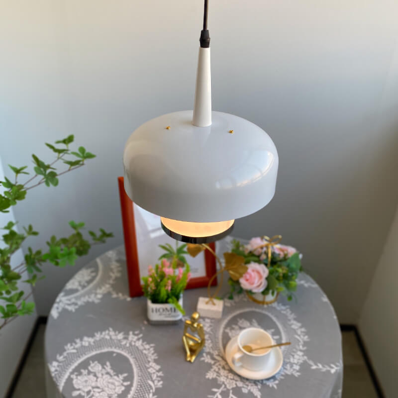Nordic Vintage Dome Acrylic Shade 1-Light Pendant Light
