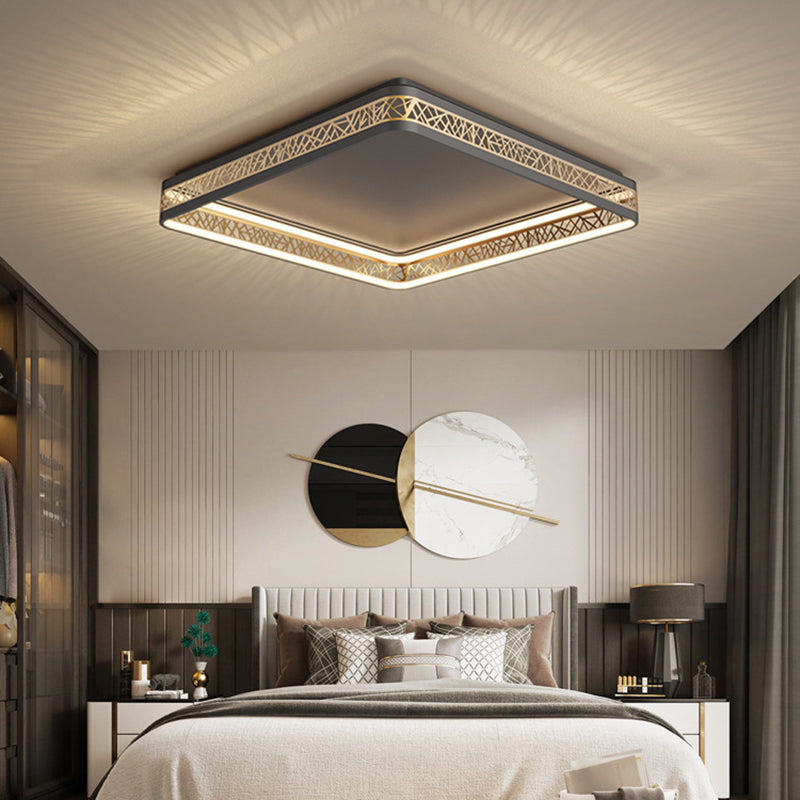 Plafonnier LED au design creux en forme de nid d&