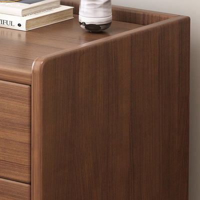 Table de nuit rectangulaire en bois de densité traditionnelle chinoise à 2 tiroirs pour chambre 